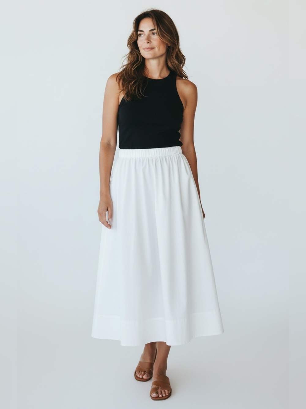Ellen Tracy White Women’s Maxi Skirt Size Medium NWT
